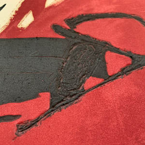 Gran Taca Roja by Antoni Tàpies 