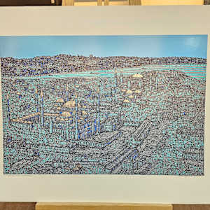 İstanbulda Sonbahar Esintisi Orijinal Islak İmzalı by Devrim Erbil, Image 1.
