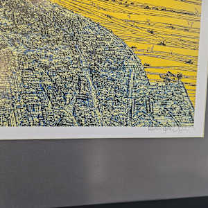 İstanbul, Eski Yarımada ve Kuşlar Serigrafi Orijinal Islak İmzalı by Devrim Erbil 