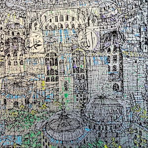Ayasofya'nın Gizemi Serigrafi Orijinal Islak İmzalı by Devrim Erbil 