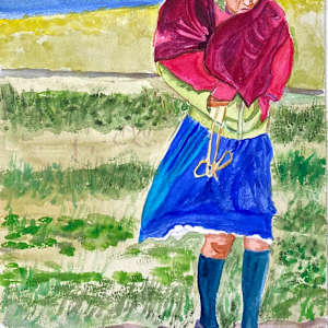 Indigenous girl on a windy day in Ecuador by Daniela Godoy, Image 1.