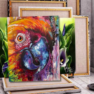 Buddy the Maccaw by Samantha Biddle 