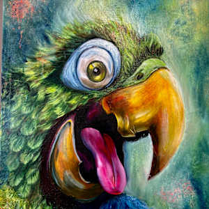 🎨 “Joy” – A Melody in Feathers 🦜✨ by Samantha Biddle