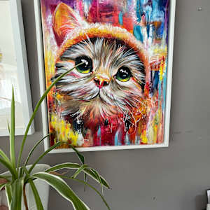 The Cats Whiskers by Samantha Biddle  Image: Framed cats whiskers