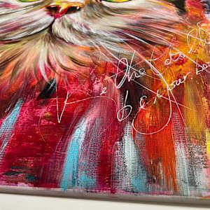The Cats Whiskers by Samantha Biddle  Image: the cats whiskers close up canvas 