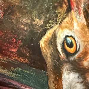 “Beneath the Surface” by Samantha Biddle  Image: close up of hare