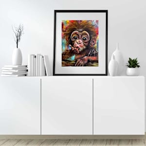 Otto by Samantha Biddle  Image: paper print framed A4
