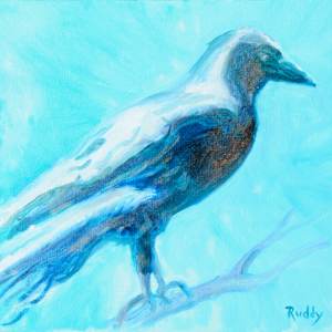 Winter Crow by Sally Ruddy