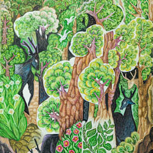 Colourful Forest, SoneTawMyaing by K.M. Nyunt (Mogok)