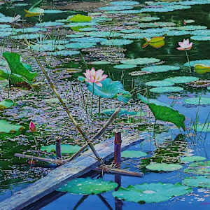 Lotus Pond by Aung Sint, Image 1.