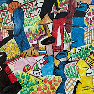Fruit Market by K.M. Nyunt (Mogok)