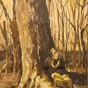 laid on Tree (1990) by Moe Yin (Lushai Hills)