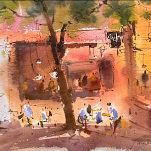 Red Cafe (2022) by Myo Min Thein