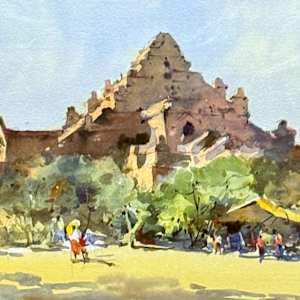 Dhammayan Gyi, Bagan (2020) by Aye Min