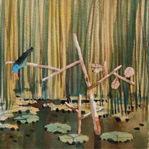 Kingfisher at Pond (2021) by Win Pe