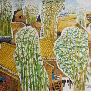 Village of Bamboo by K.M. Nyunt (Mogok)