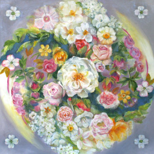 Flower Mandala #1, Morning by Julia Watson