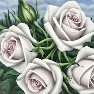 Surrealistic Dusty Pink Roses. Floral Dream in Pastel Shades by Baroque Anarchist