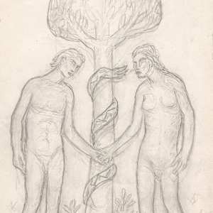 Adamo e Eva e il serpente