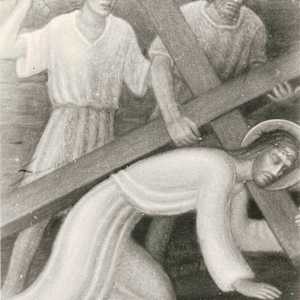 Gesù cade per la prima volta (via crucis stazione n.3) by Salvatore Cascone