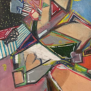 Butt You Don't Understand - Abstract Painting 10x10in by Aaron Adkins, Image 1.