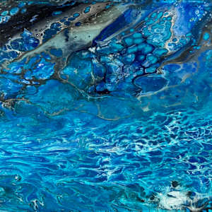 Skull Island - Acrylic Pour by Aaron Adkins, Image 1.