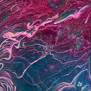Tempest - Acrylic Pour Art by Aaron Adkins, Image 1.