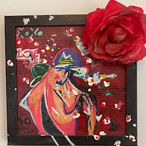 Passionate Gaslighting - Assemblage Art 8.75in x 9.5in x 3in by Aaron Adkins, Image 1.
