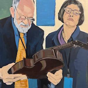 Blue Lanyard by Riki Kuropatwa