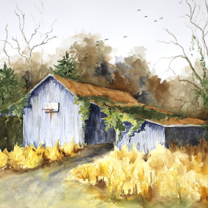 Barn Near the Woods by Robin Edmundson