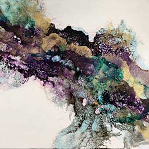 Aqua Abstract by Gini Crepps