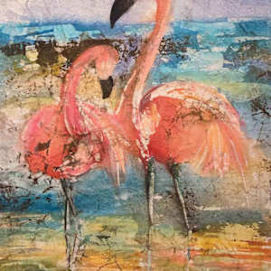 Flamingoes by Gini Crepps
