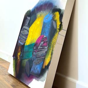 Blueish Green Magenta Shadow by Bryan Ricci 