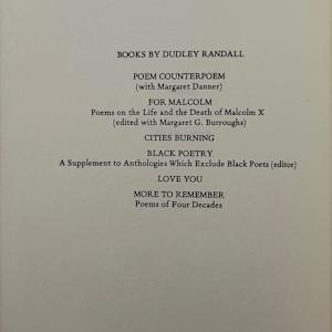 More to Remember by Dudley Randall, Shirley Woodson, Image 2.