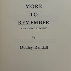 More to Remember by Dudley Randall, Shirley Woodson, Image 3.