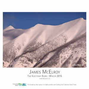 Kootenay Burn - A Four Seasons Framed Poster Series - Winter by James McElroy