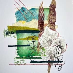 Mushrooms in the Forest by Margaret Schermerhorn