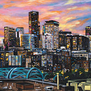 Denver Sunset LoHi 24X48" by Emily Dwan, Image 1.