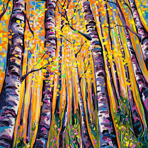 Glowing Aspens by Emily Dwan, Image 1.