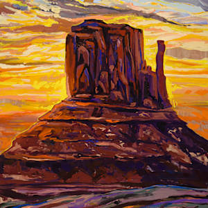 Monument Valley 30X60" by Emily Dwan, Image 1.