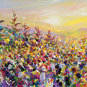 Sunbeam Meadow 60X36" by Emily Dwan, Image 1.