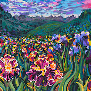 Wild Iris 24X36" by Emily Dwan, Image 1.