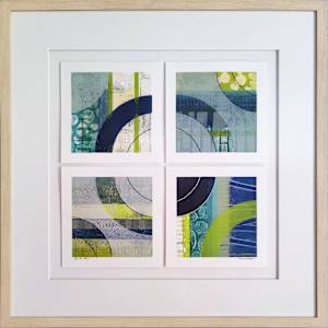 By the Bay by Maren Oates  Image: Framed, 24" x 24" 