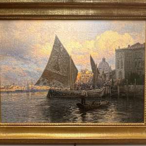 Venice Scene by Hermann Ottomar Herzog  (1832-1932) German/American