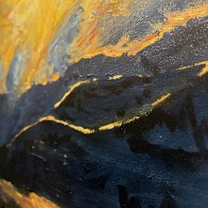 Yellow Sunset by Anne Crowley (1960- )  Image: Detail of Yellow Sunset