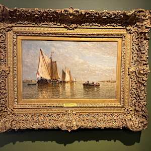 Shipping Scene Near The Coast, 1867 by Paul Jean Clays (1819-1900) 