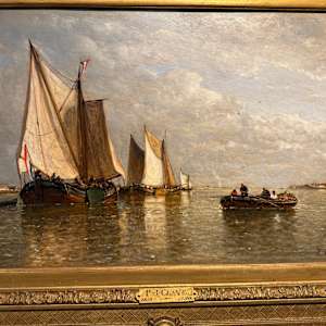 Shipping Scene Near The Coast, 1867 by Paul Jean Clays (1819-1900)