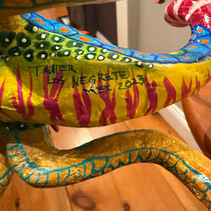 Dragon with Tongue Out by Talle Los Negrete 