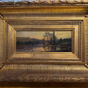 Evening by Louis Emile Dardoize (1826-1901)  Image: Evening by Louis Emile Dardoize, 1876