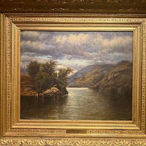 Catskills Creek and Mountain by Caroleen Ackerman Brown (1871-1938)